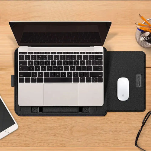 Flexora™ 4-in-1 Laptop Sleeve with Stand & Mouse Pad