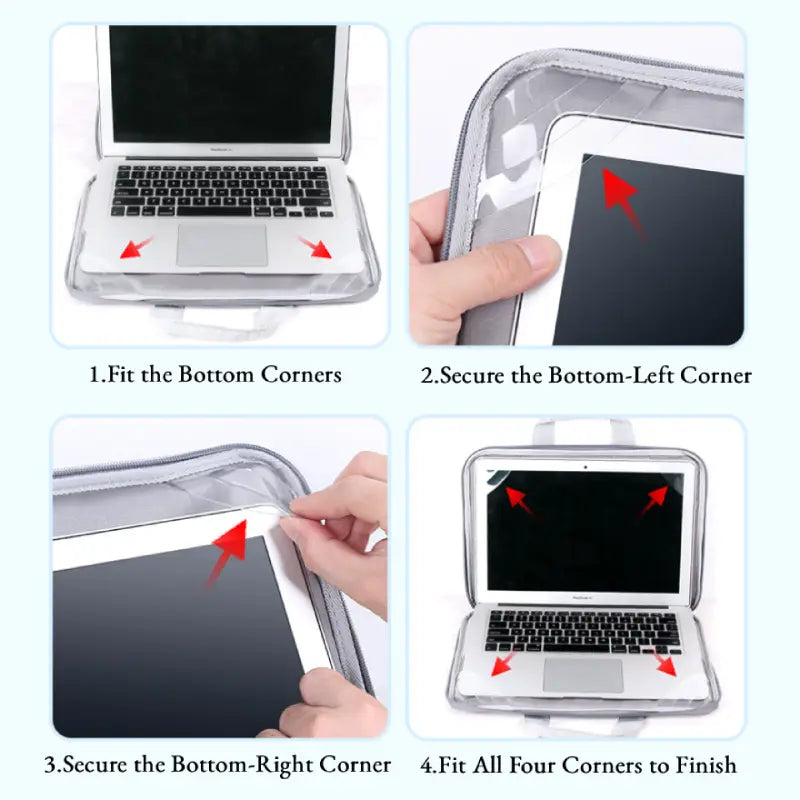Laptop Tote Bag with Quick-Access Design & Detachable Accessory Pouch
