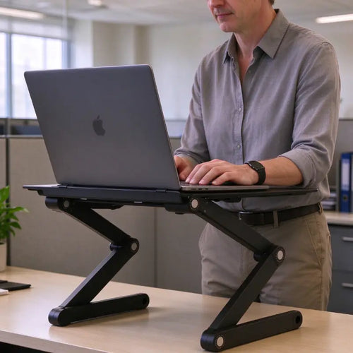 FLEXSTAND 360° – Adjustable Ergonomic Laptop Stand for Work, Relaxation & Reading