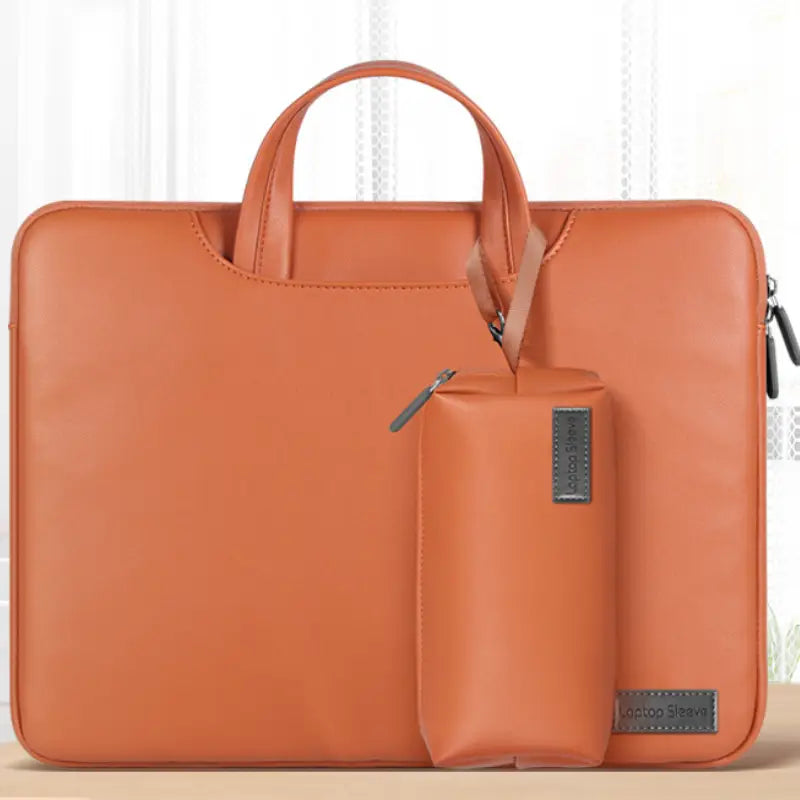 Laptop Tote Bag with Shoulder Strap & Accessory Pouch