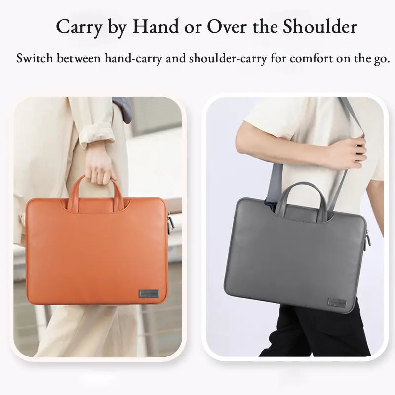 Laptop Tote Bag with Shoulder Strap & Accessory Pouch