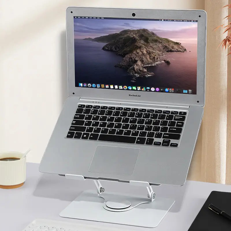 RotaLift™ 360° Rotating Laptop Stand with Cooling Fan