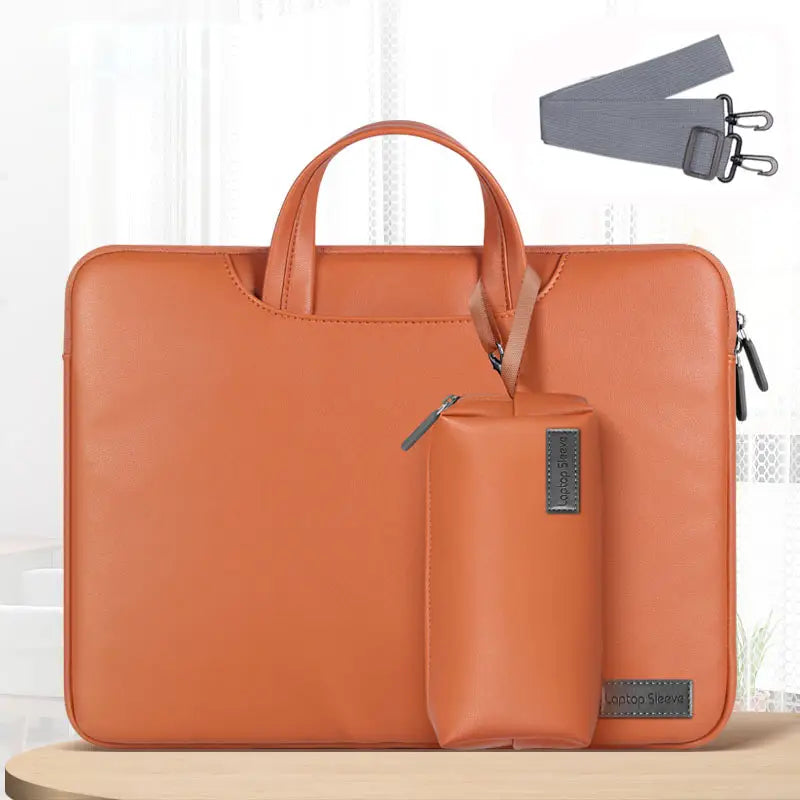 Laptop Tote Bag with Shoulder Strap & Accessory Pouch