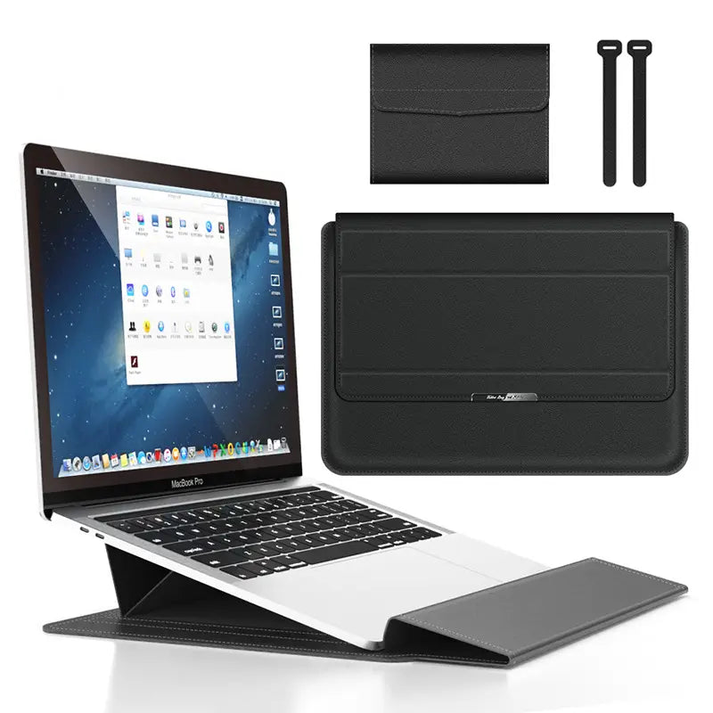 Elevio™ 3-in-1 Laptop Sleeve with Stand & Wrist Rest