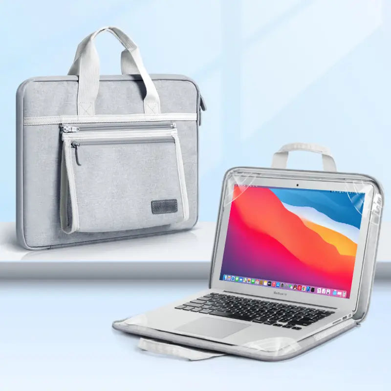 Laptop Tote Bag with Quick-Access Design & Detachable Accessory Pouch